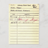 Carte Bibliothèque 510 Math Sans Numéros (Devant)