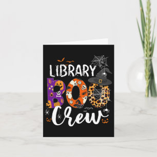 Carte Bibliothèque Boo Crew School Bibliothécaire Hallow