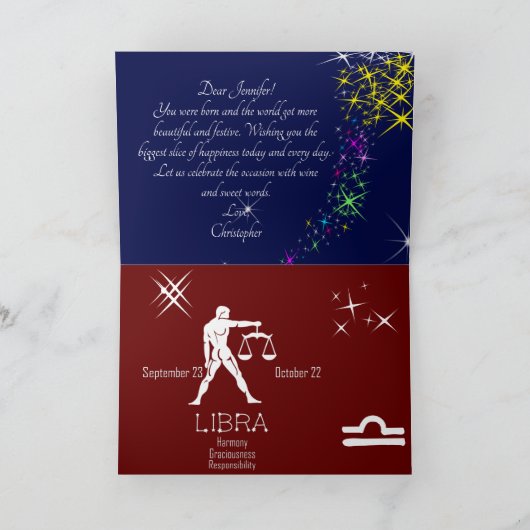 Carte Bibliothèque de constellation Zodiac (Intérieur)