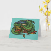 Carte Bibliothèque Dragon (Fleur jaune)