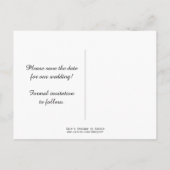 Carte Bibliothèque vintage Enregistrer la date (Dos)