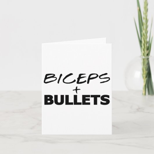 Carte Biceps Et Puces Entraînement Fitness Bodybuilding  (Devant)