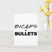 Carte Biceps Et Puces Entraînement Fitness Bodybuilding  (Fleur jaune)