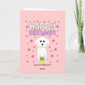 Carte Bichon Anniversaire (Dos)
