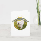 Carte Bichon & Ball Dandelion Days (Devant)