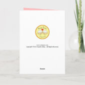 Carte Bichon Frisbee - Funny Bichon Frise Dog Card (Dos)