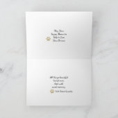 Carte Bichon Frise avec la Sympathie du Dogwood Bleu (Intérieur)