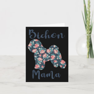 Carte Bichon-frise Chien Maman Chemise Amour Mama Fête d