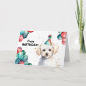 Carte Bichon Frise Cute Pet Blanc Portrait Chien Portrai (Devant)