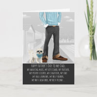 Bichon Frise de la Fête des pères des chiens