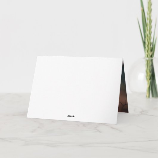 Carte Bichon frisé Halloween épouvantable (Dos)