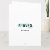 Carte Bichon Frise "Je t'aime" Saint-Valentin (Dos)