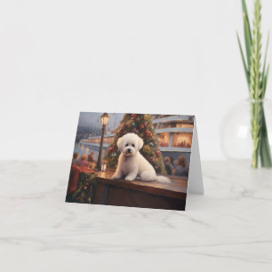 Carte Bichon Frise Noël Croisière: Vacances Féeriques