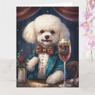 Carte Bichon Frise Nouvel An 
