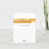 Carte Bichon Frise personnalisée en rose (Dos)