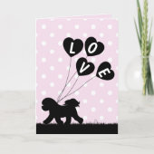 Carte Bichon Frise Saint-Valentin (Devant)