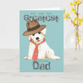 Carte Bichon Papa (Fleur jaune)