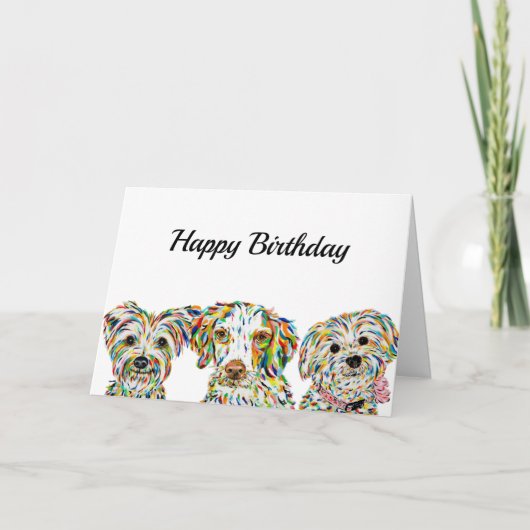 Carte Bichon Spaniel Terrier Brittany (Devant)