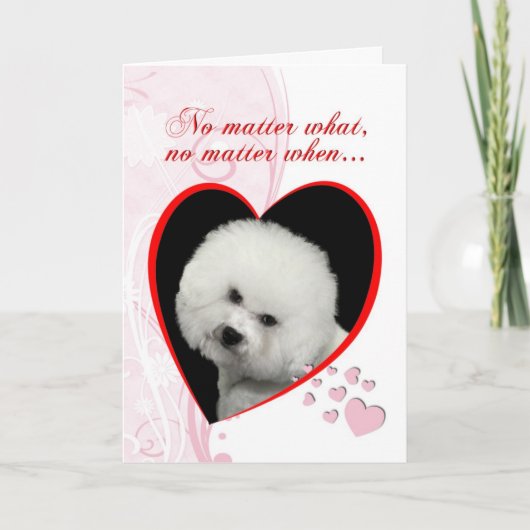 Carte Bichon Valentine (Devant)