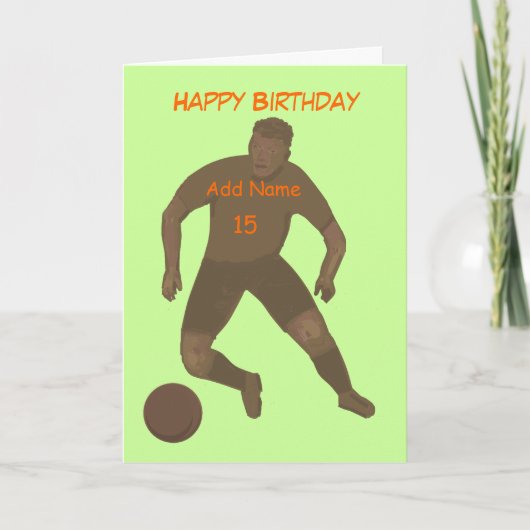 Carte Bick That Ball Birthday Card ajouter l'âge et le n (Devant)