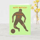Carte Bick That Ball Birthday Card ajouter l'âge et le n (Fleur jaune)