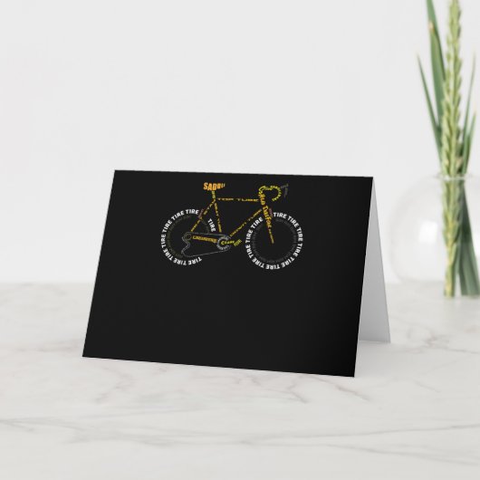 Carte Bicycle Anatomie Mignonne Cyclisme Est Cadeau Vie (Devant)