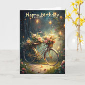 Carte Bicycle and Flowers (Fleur jaune)