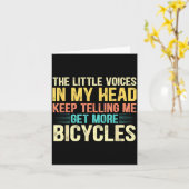 Carte Bicycle Lover Funny Quote Cycling Humor (Fleur jaune)