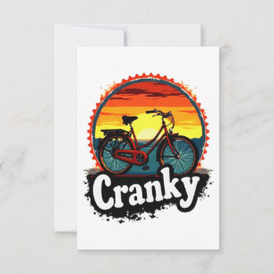 Carte Bicyclette Cranky Sunset Tee - Energiez Votre Voya