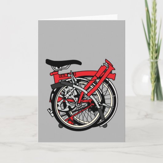 Carte Bicyclette de Brompton pliée (Devant)