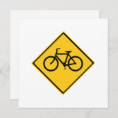 Carte Bicyclette pour panneau routier (Devant / Derrière)