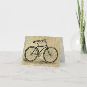 Carte Bicyclette vintage