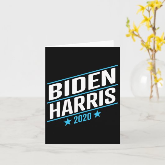 Carte Biden 2020 Et Kamala Harris Sur Le Seul Billet 2 (Fleur jaune)