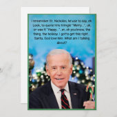 Carte Biden de Noël (Devant / Derrière)