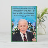 Carte Biden de Noël (Debout devant)
