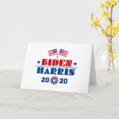 Carte Biden Harris 2020 (Fleur jaune)