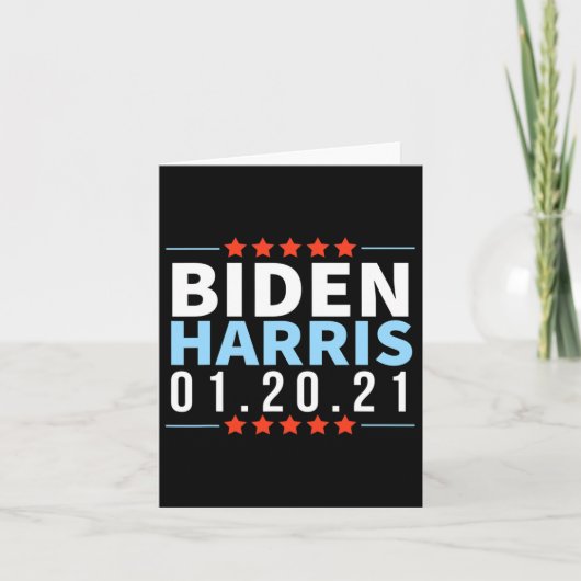 Carte Biden Harris Janvier 2021 Victoire électorale Inau (Devant)