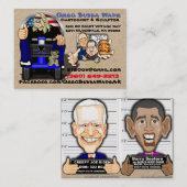 CARTE BIDEN OBAMA BIZ RETOUR CARTE (Devant / Derrière)