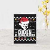 Carte Biden Vient À La Ville Mem Douleur De Noël (Fleur jaune)