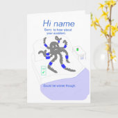 Carte Bien après l'accident, ajouter le nom avant (Fleur jaune)