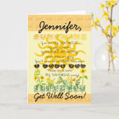 Carte Bien Briller Bientôt Le Soleil (Fleur jaune)