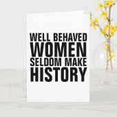 CARTE BIEN COMBATTUE FEMMES SELDOM FAIRE HISTOIRE ANNIVE (Fleur jaune)