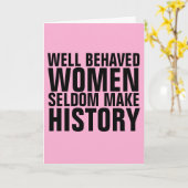 CARTE BIEN COMBATTUE FEMMES SELDOM FAIRE HISTOIRE ANNIVE (Fleur jaune)