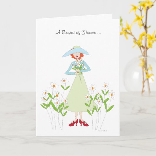 Carte Bien connaître Bouquet (Fleur jaune)