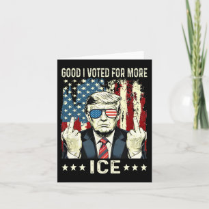 Carte Bien Drôle J'Ai Voté Pour Plus De Patriotique Glac