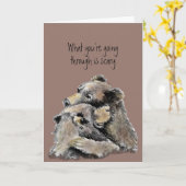 Carte Bien Faire Peur Maladie, Maladie, Récupérer L'Ours (Fleur jaune)