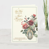 Carte Bien guérir prière Roses Vierge Marie (Devant)