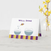 Carte Bien joué (Fleur jaune)