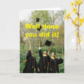 Carte Bien joué, vous l'avez fait. (Fleur jaune)