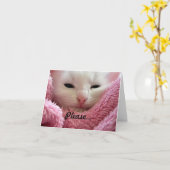 Carte Bien Kitten (Fleur jaune)